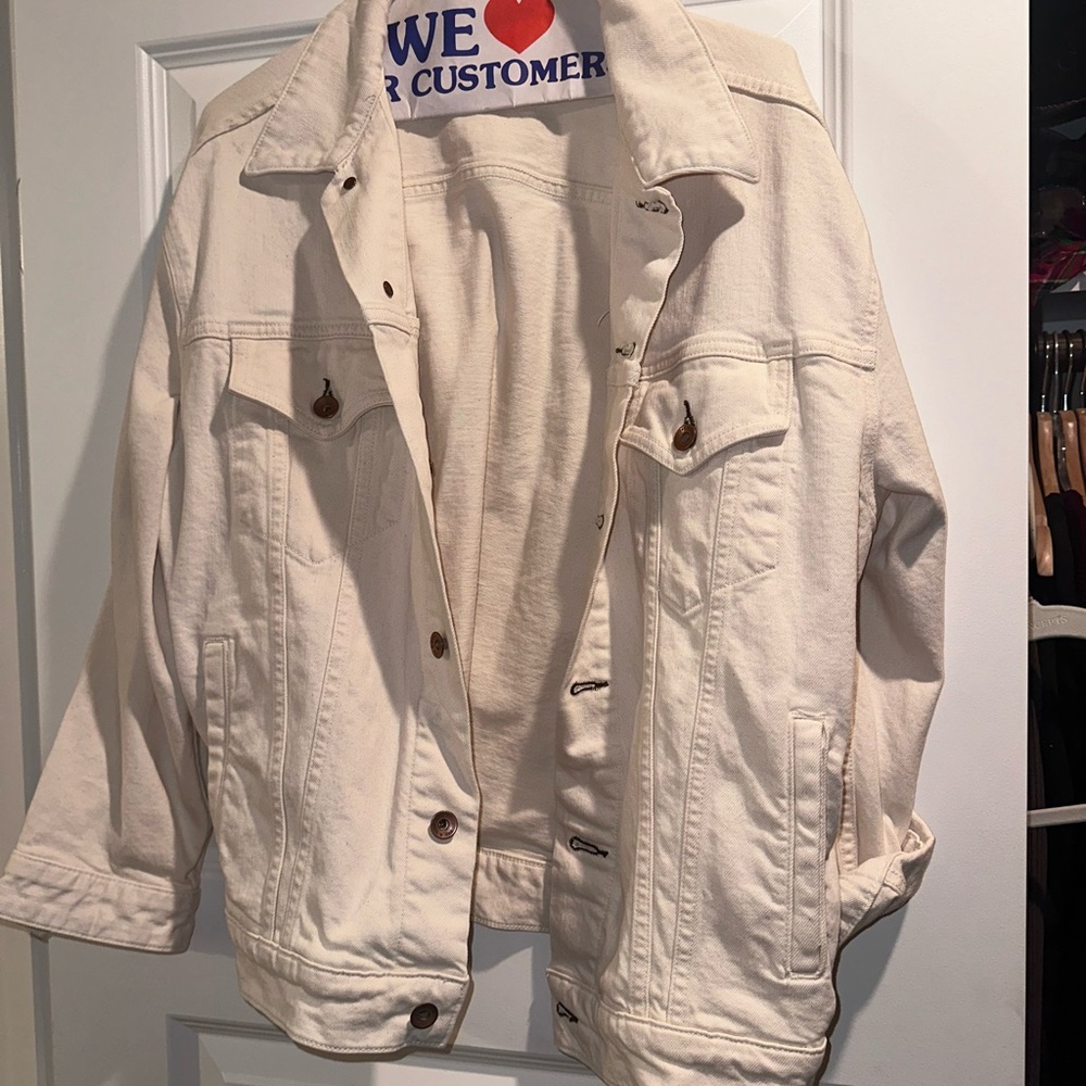 Oversized Rag & Bone Cream Jacket
